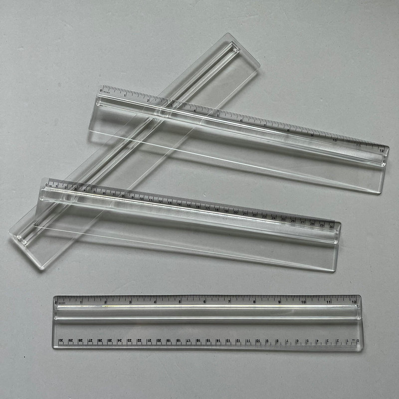 Imprinted Plastic 12 in. Ruler with Magnifying Glass 4