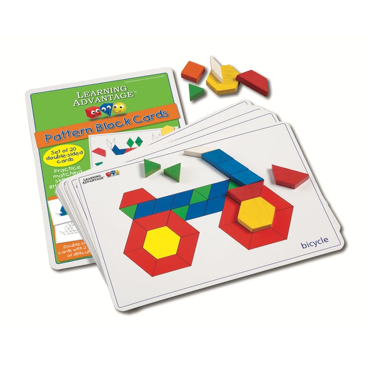 Pattern Block Cards - 20 Pack, promotional toy with logo imprint 2