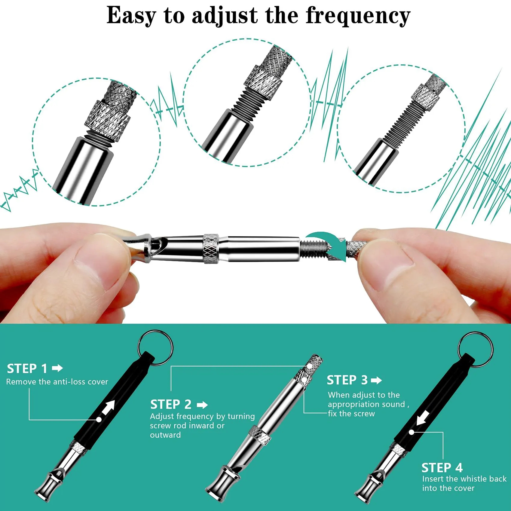 Ultrasonic Dog Training Whistle with Lanyard 12