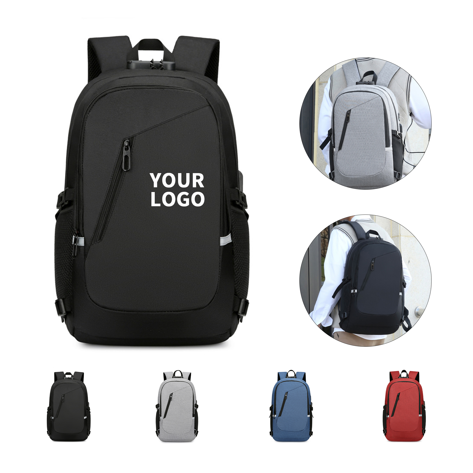 Anti Theft Laptop Backpack With Usb Port 2