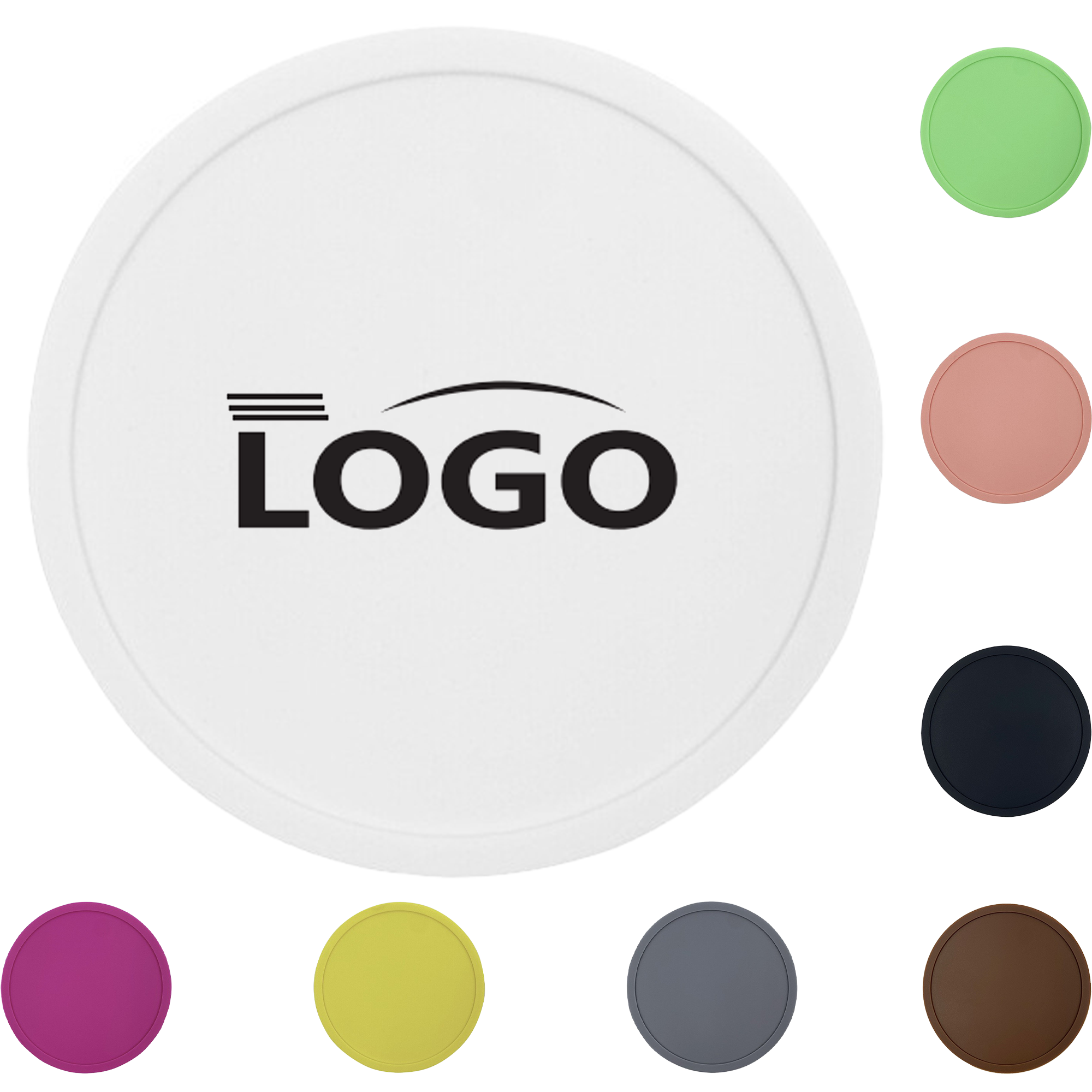 Round Heatproof Silicone Coasters 7