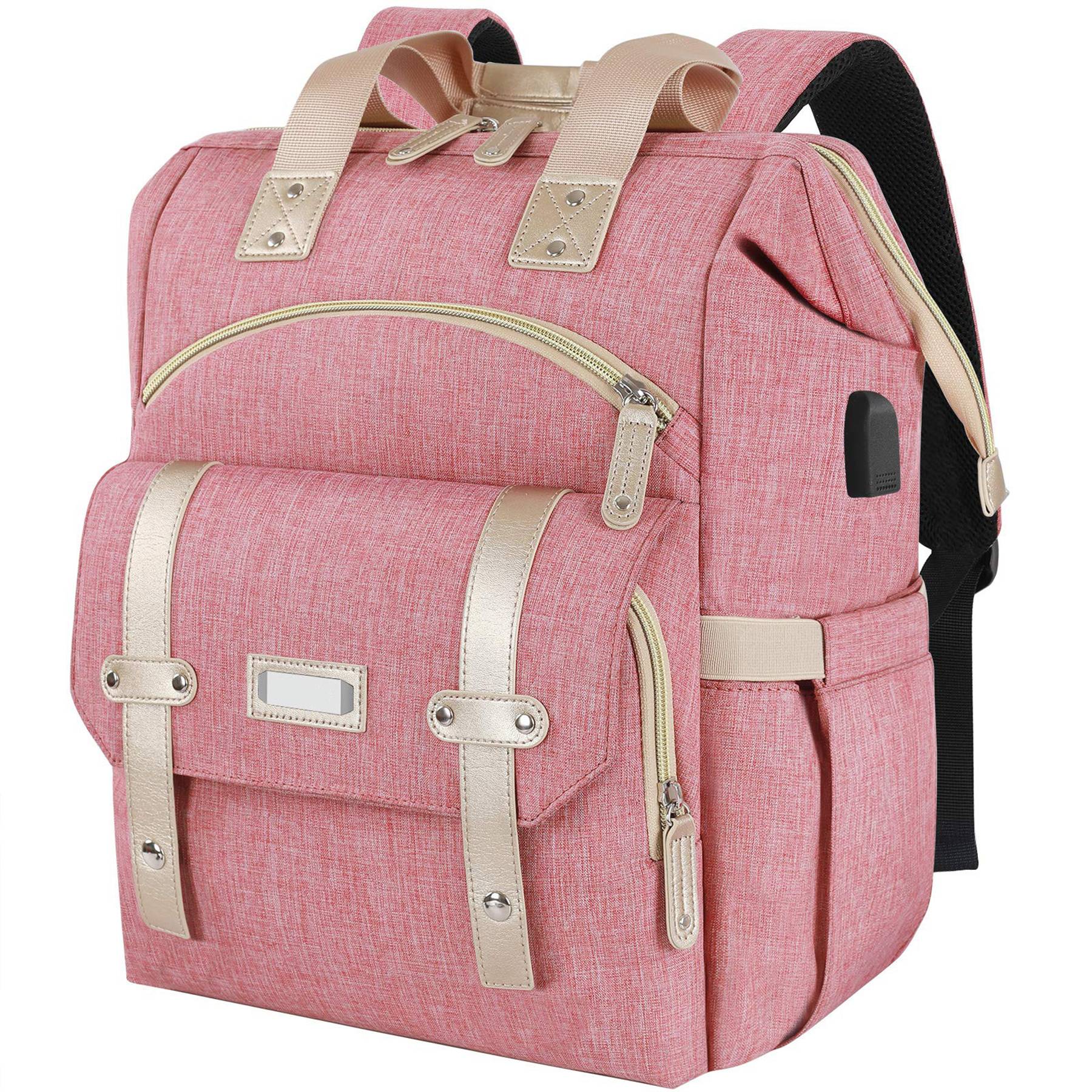 Oxford RFID Anti-Theft USB Travel Diaper Duffel Mommy Bag 17