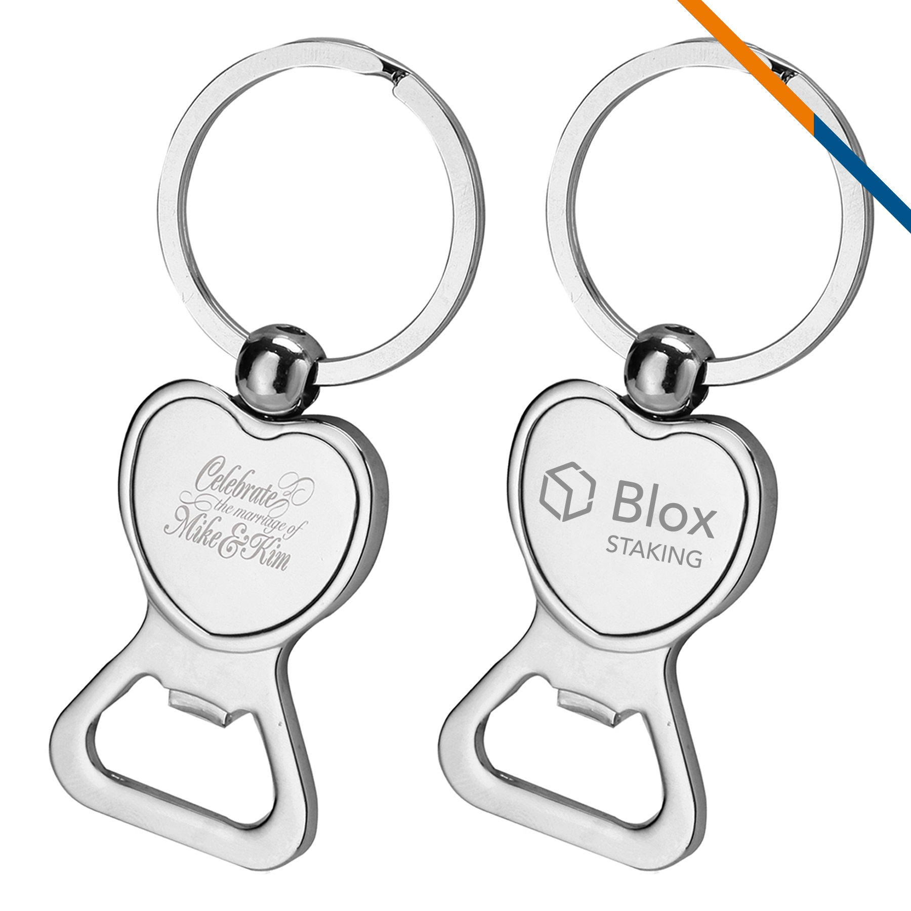 Heart Bottle Opener Keychain 2
