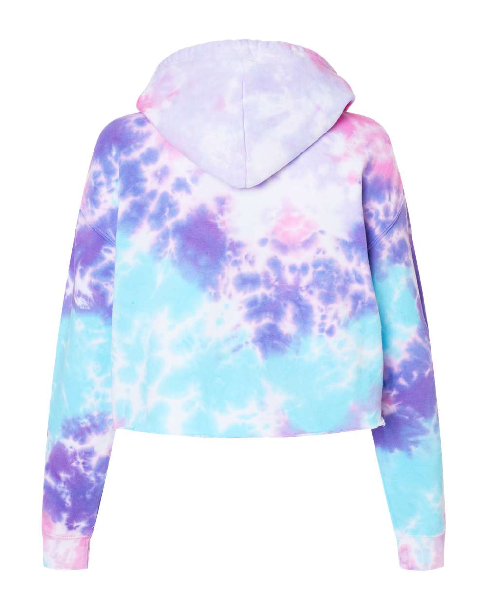 Women's Tie-Dyed Crop Hooded Sweatshirt - 8333 26