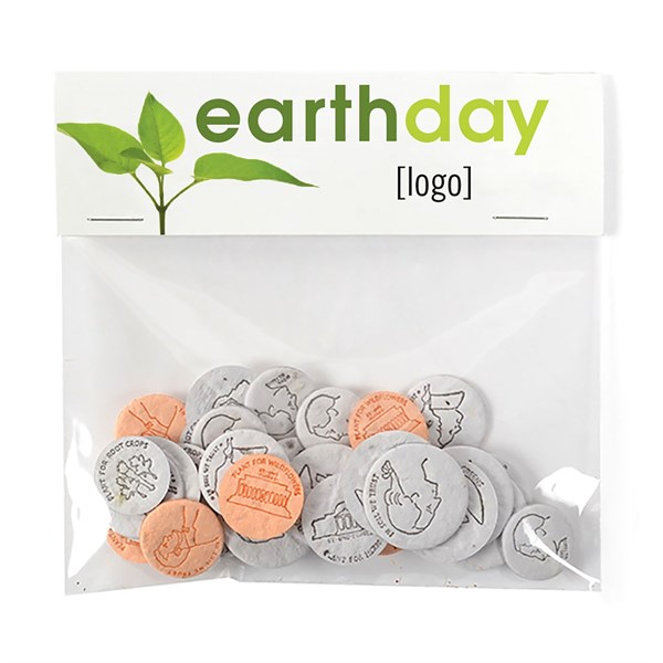 Earth Day Seed Coin Cello Pack