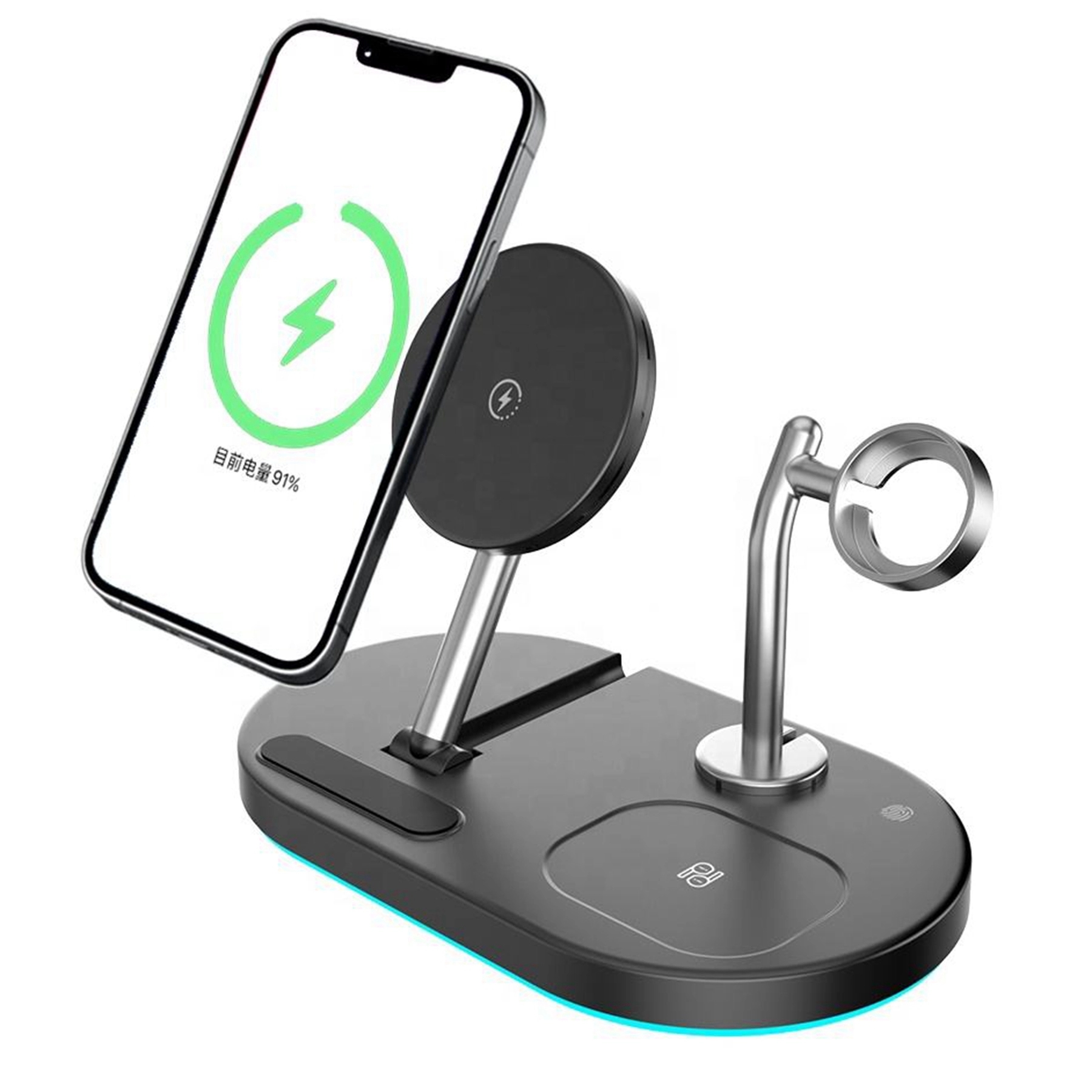 15W 4 in 1 Folding Wireless Charging Stand 2