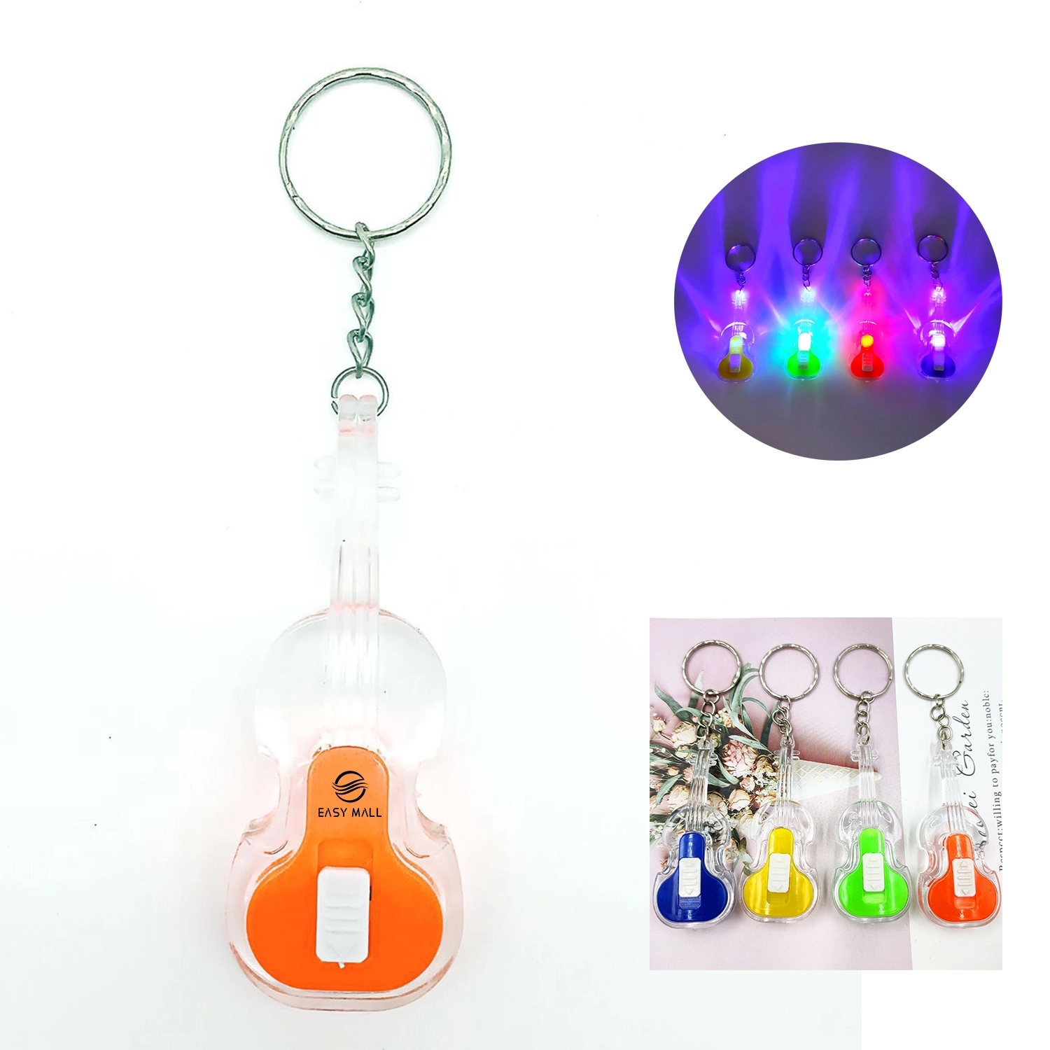 Mini Guitar Key Chain 1