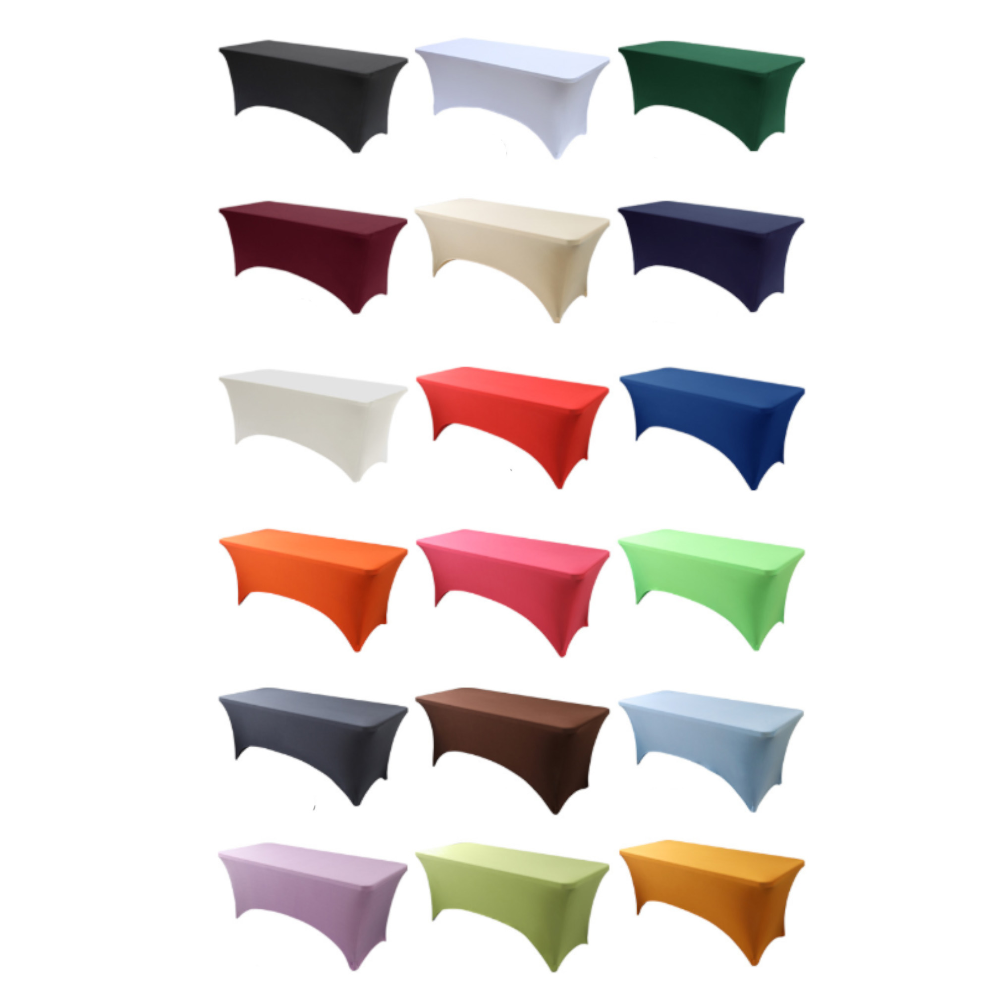 Fully Wrapped Elastic Table Cover 4
