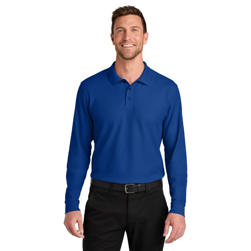 Port Authority Wearever Signature Pique Long Sleeve Polo 15