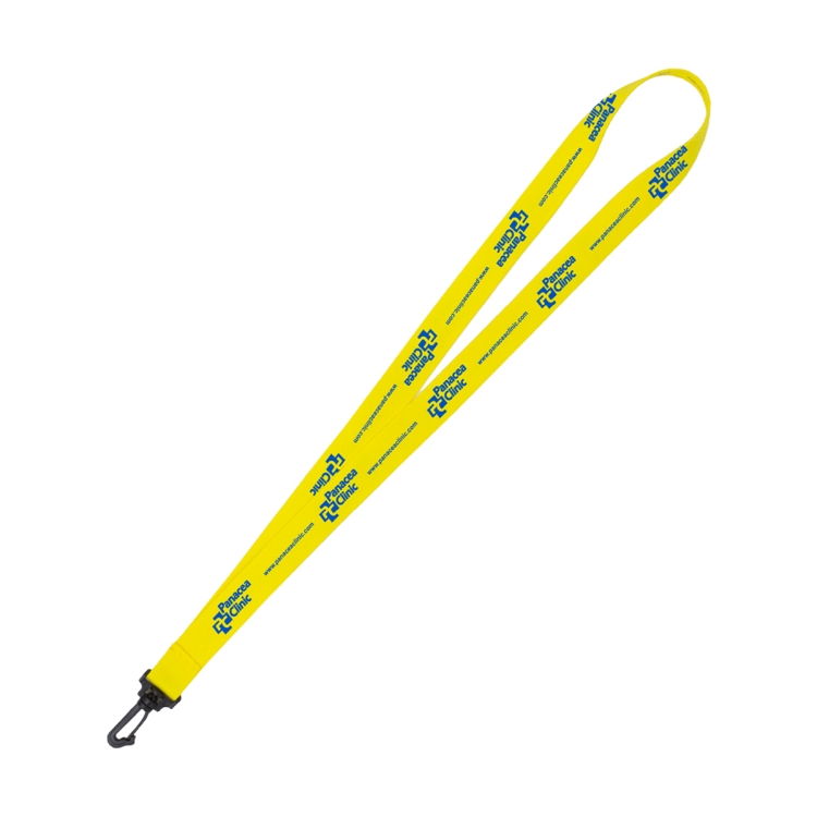 "AURORA" 3/4" Super Soft Polyester Silkscreen Lanyard (Overseas Production 8-10 Weeks) 3