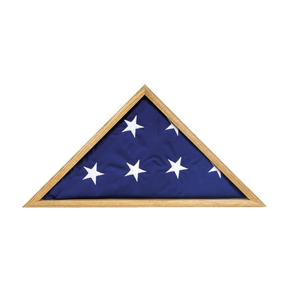 Oak Memorial Case - 3' x 5' Flag 1
