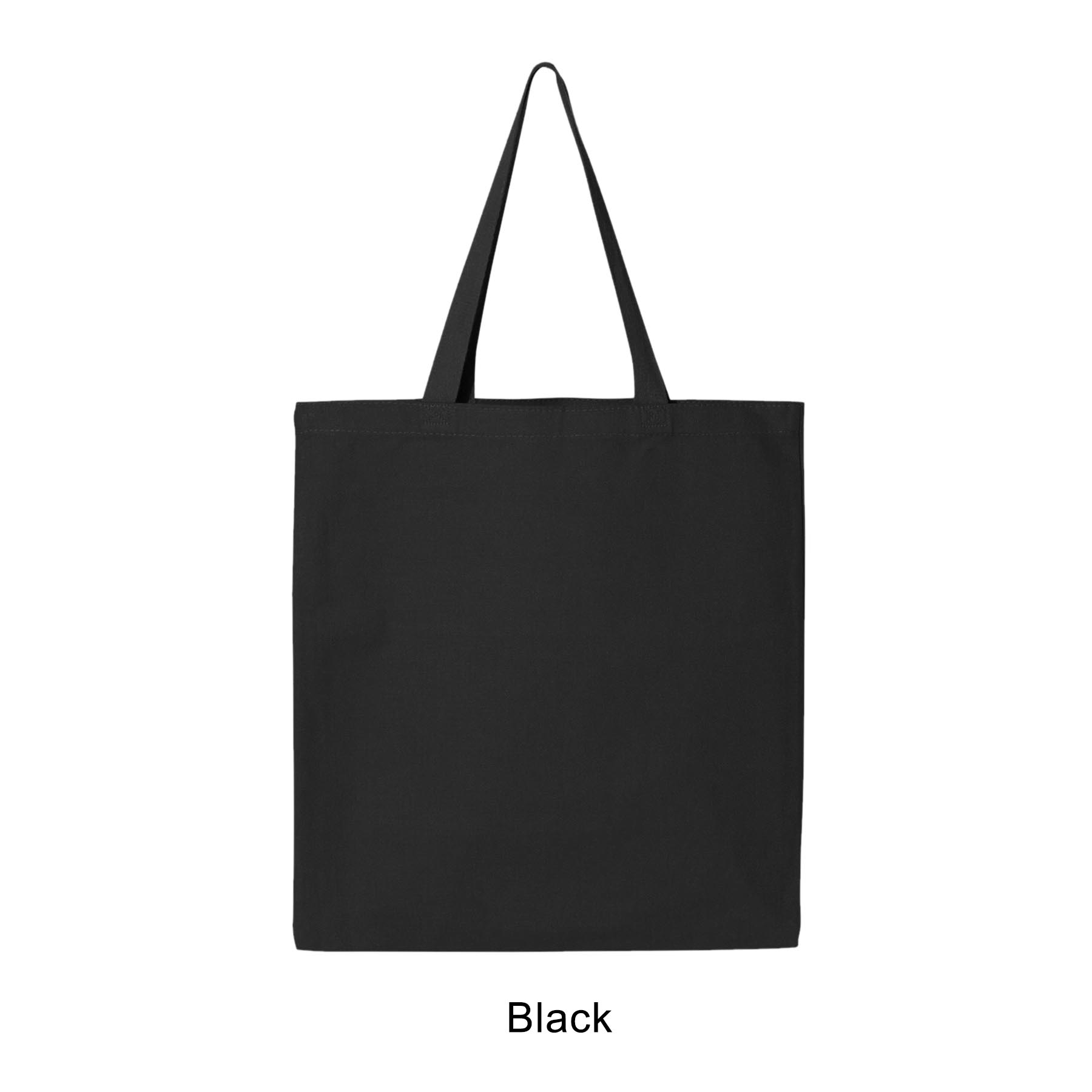 12 oz. Canvas Promotional Colored handle Tote Bag 18