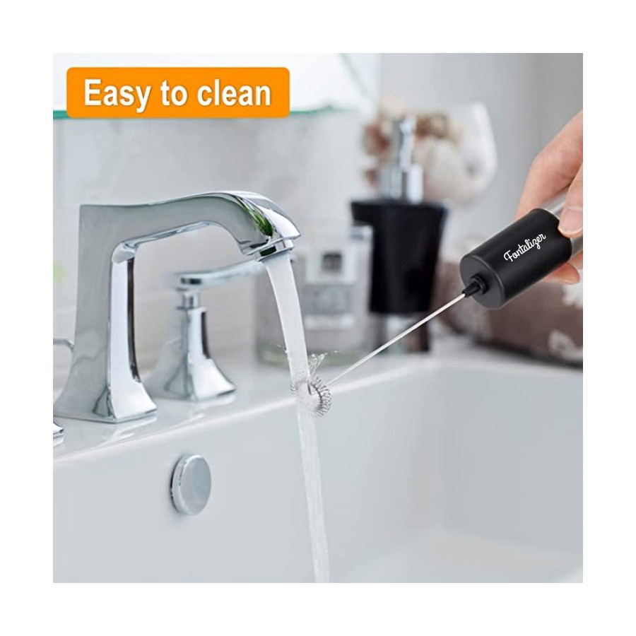Handheld Stainless Steel Milk Frother 5