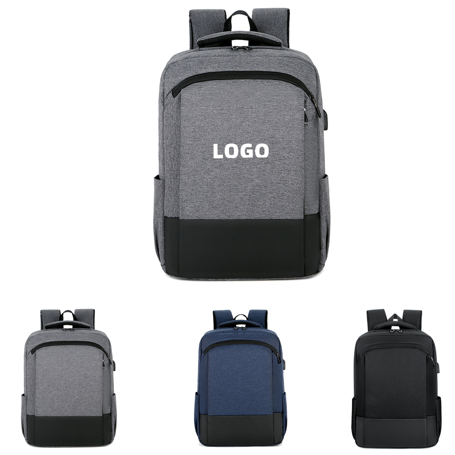 Durable USB Charging Laptop Backpack 2