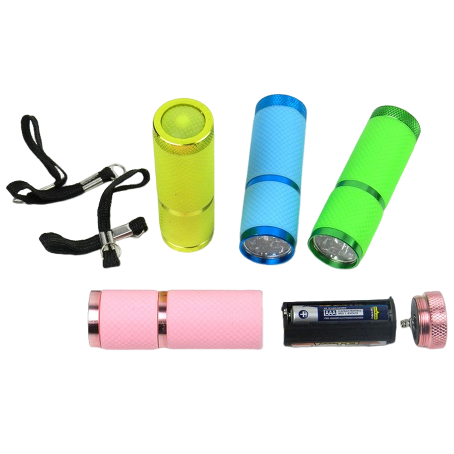 9 LED Portable Aluminum Flashlight 8
