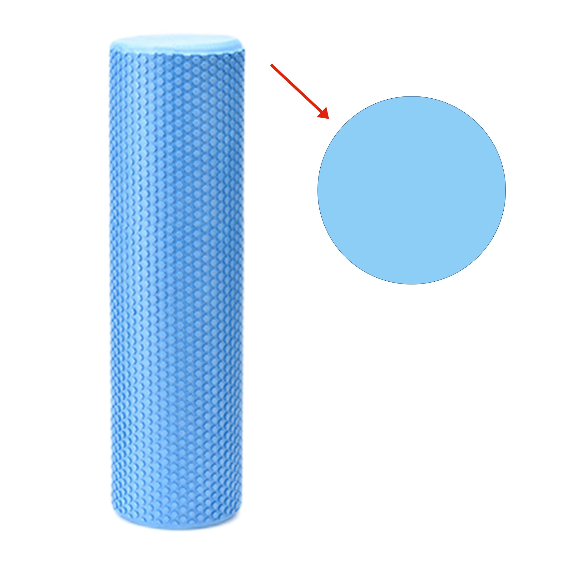 23Inch X 6Inch Yoga Foam Roller 3