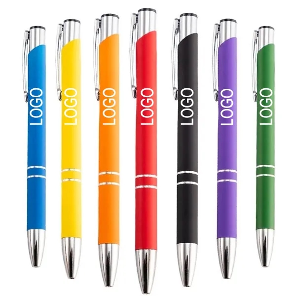 Rubberized Soft Paragon Metal Pen 6
