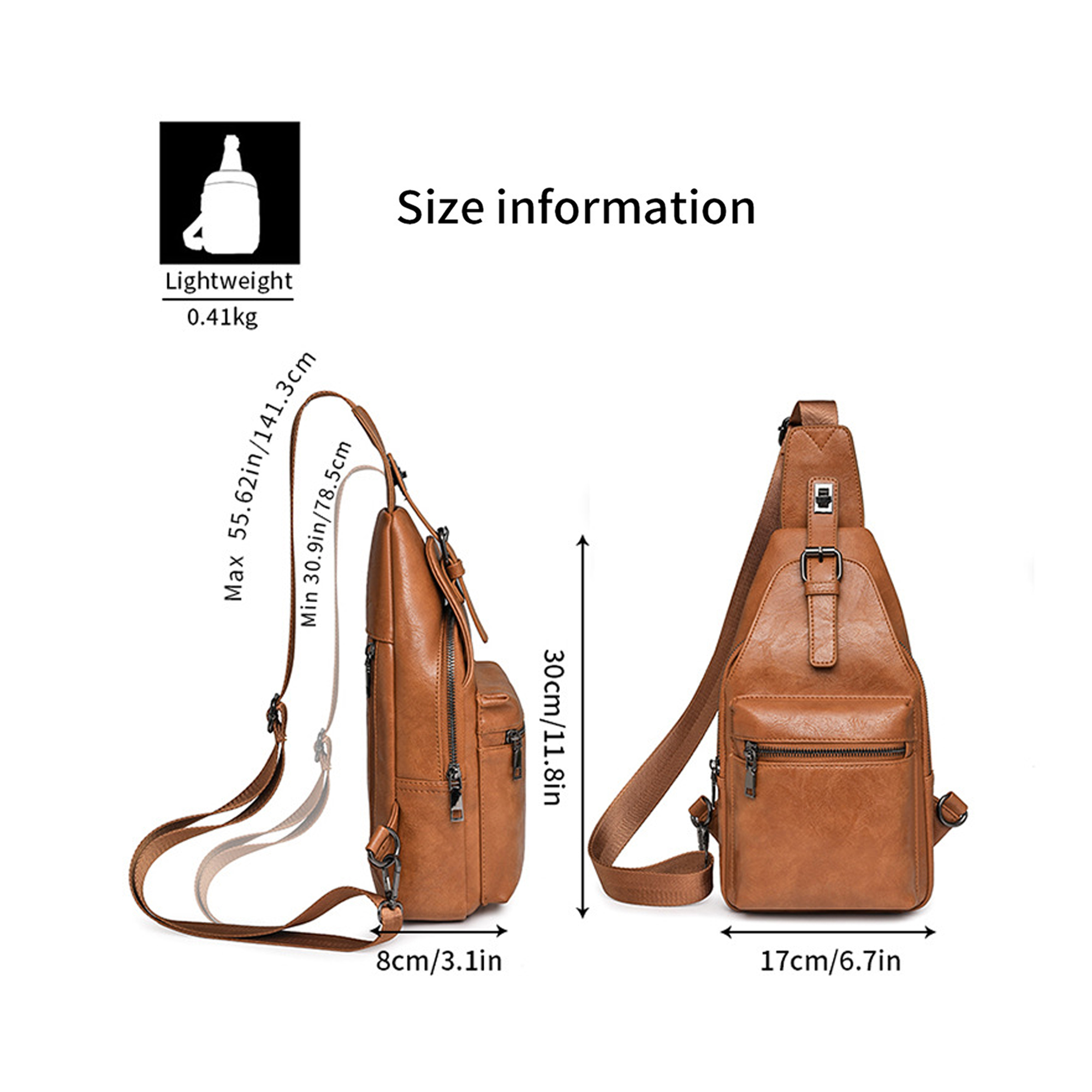 PU Leather Crossbody Sling Bag 3