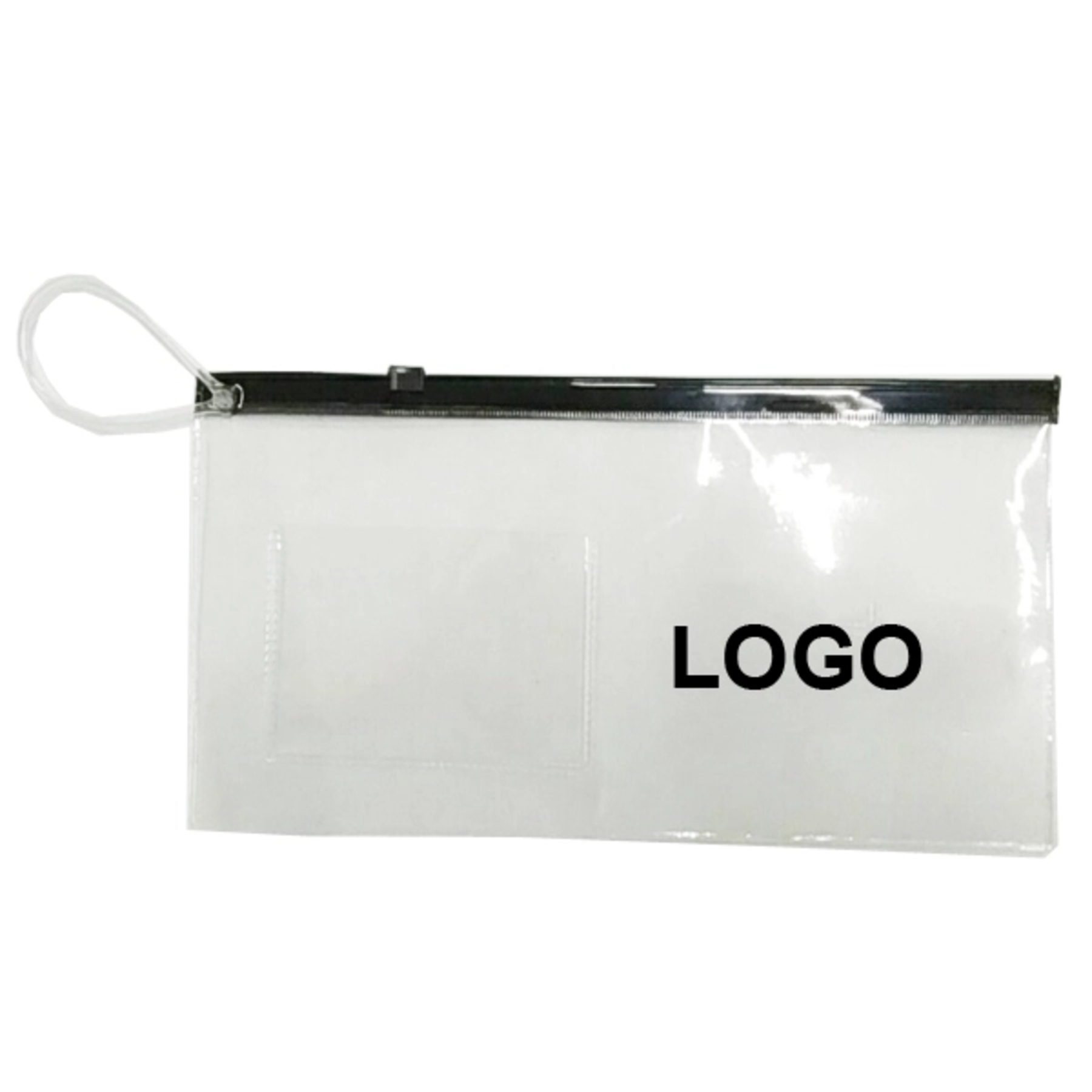 PVC Zipper Pouch With Card Holder
 1