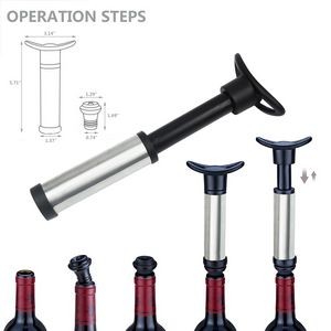 Premium Date Recording Vacuum Pump Wine Bottle Stopper 6