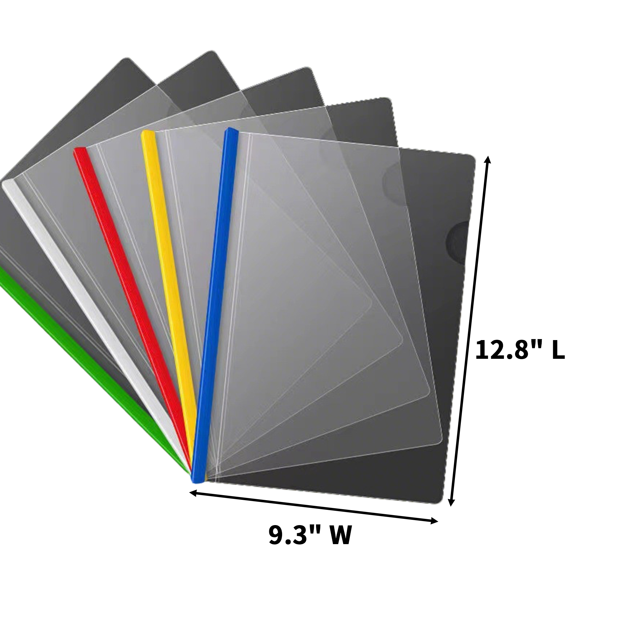 A4 Transparent Poly File Tote 12.8 x 9.3" 3