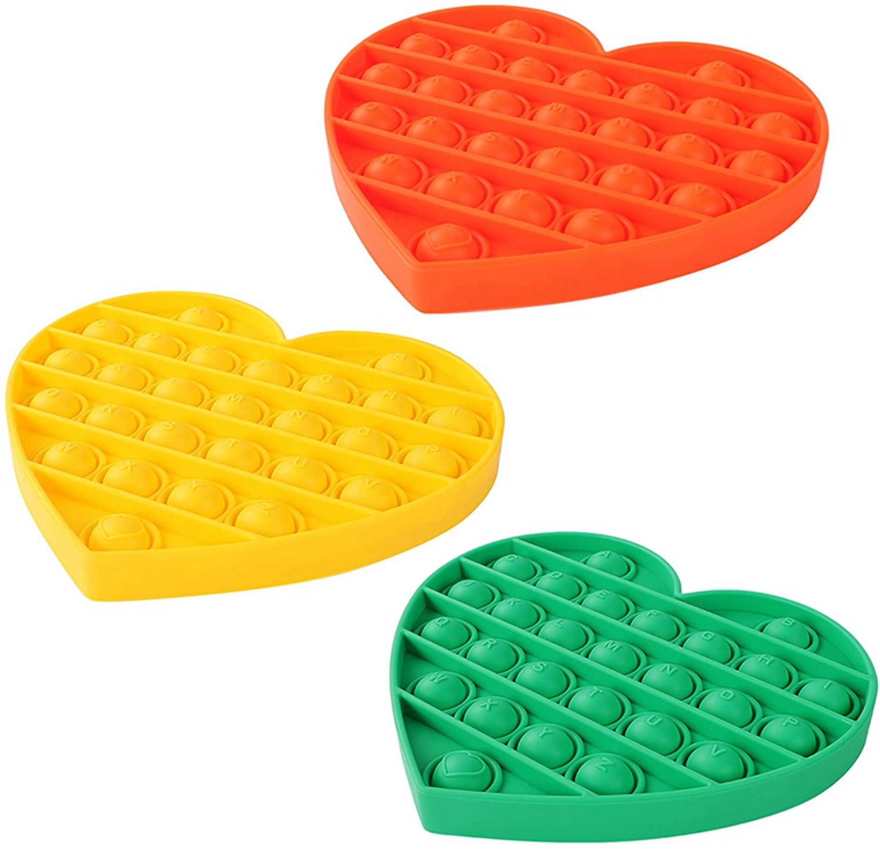 Heart Shape Push Pop Bubble Fidget Toy 7