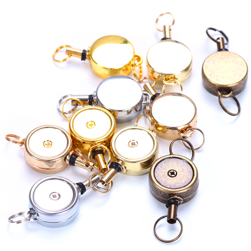 Telescopic Metal Badge Reel with Key Ring 8