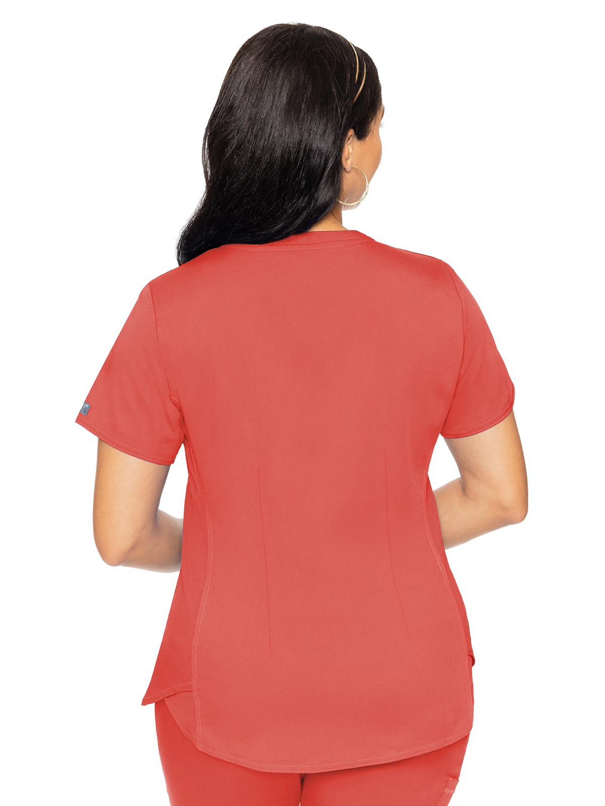 Med Couture - MC Touch - Women's 4-Pocket V-Neck Shirttail Top 24