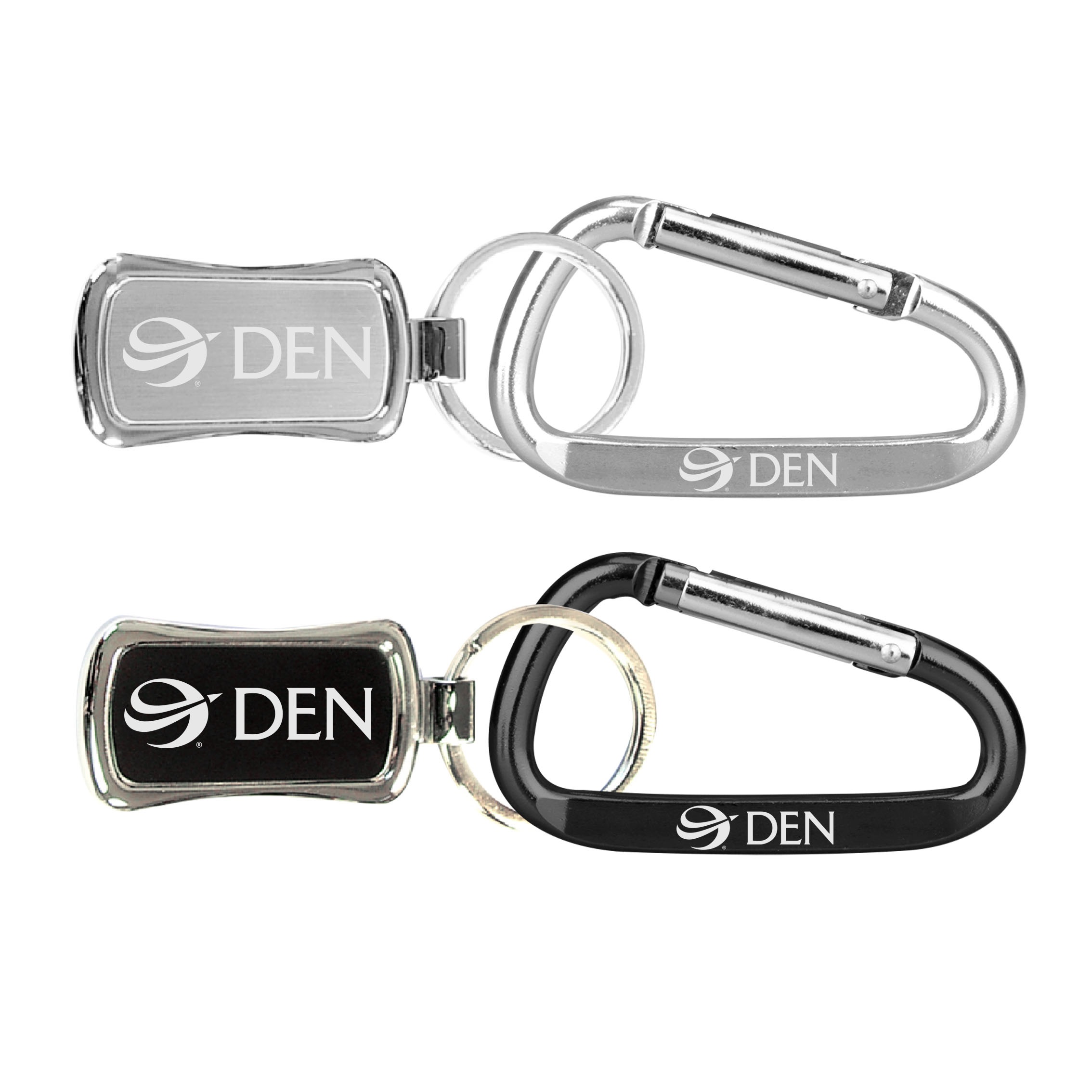 Chrome Metal Key Holder with Carabiner 3