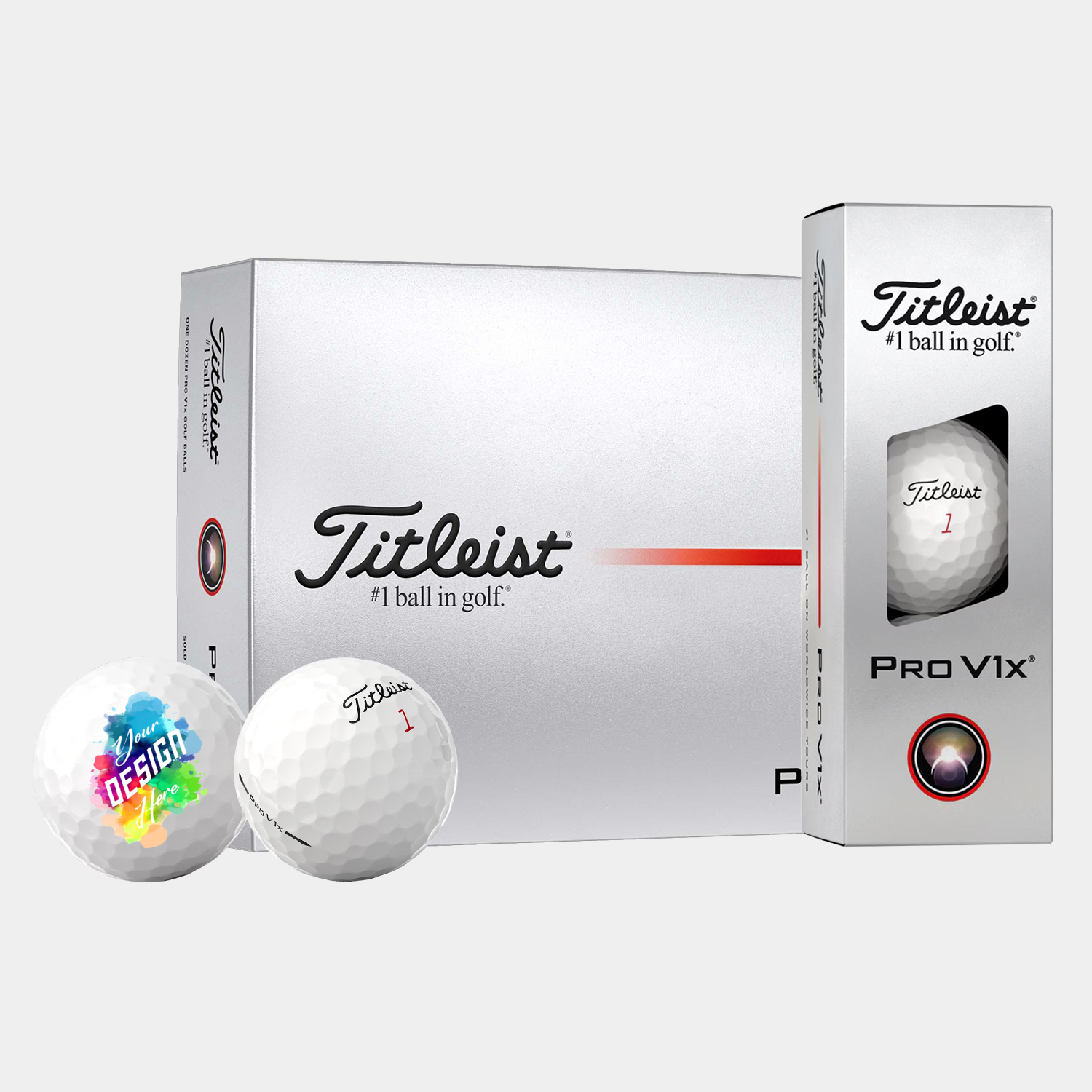 Titleist® 12 Pack Pro V1x Golf Balls 8