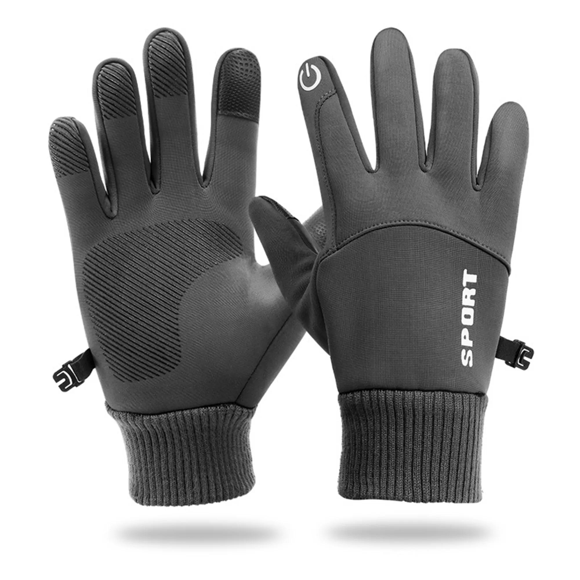 Custom Logo Fleece Winter Gloves 2