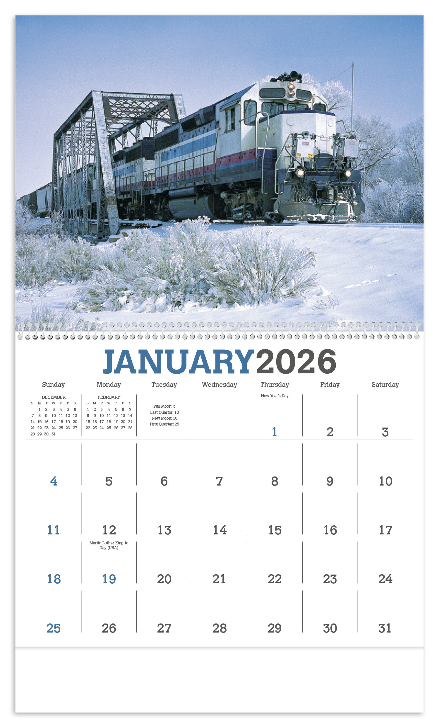 Triumph® Calendars Trains Calendar 7