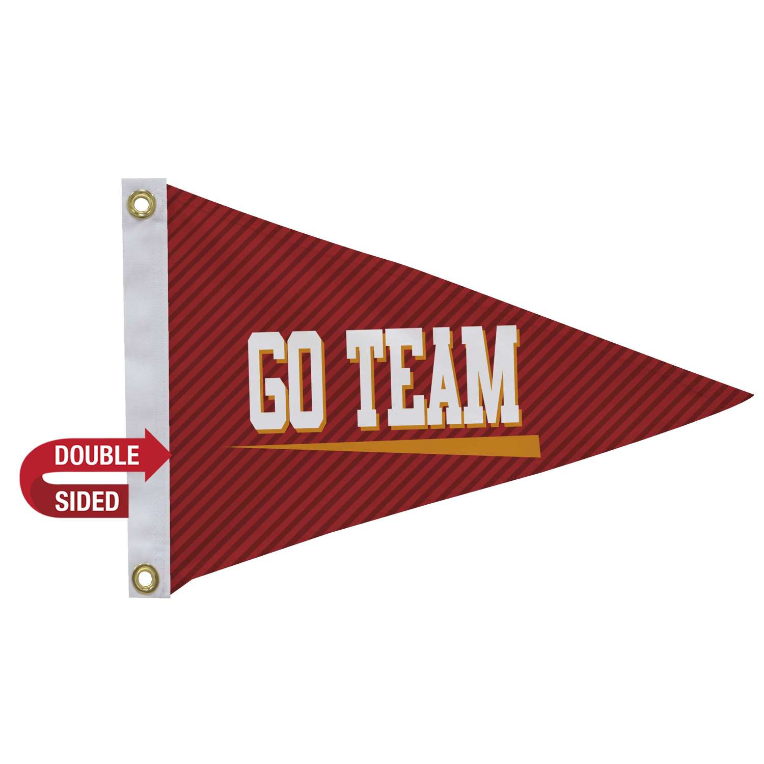 12" x 18" Nylon Pennant Flag Double-Sided