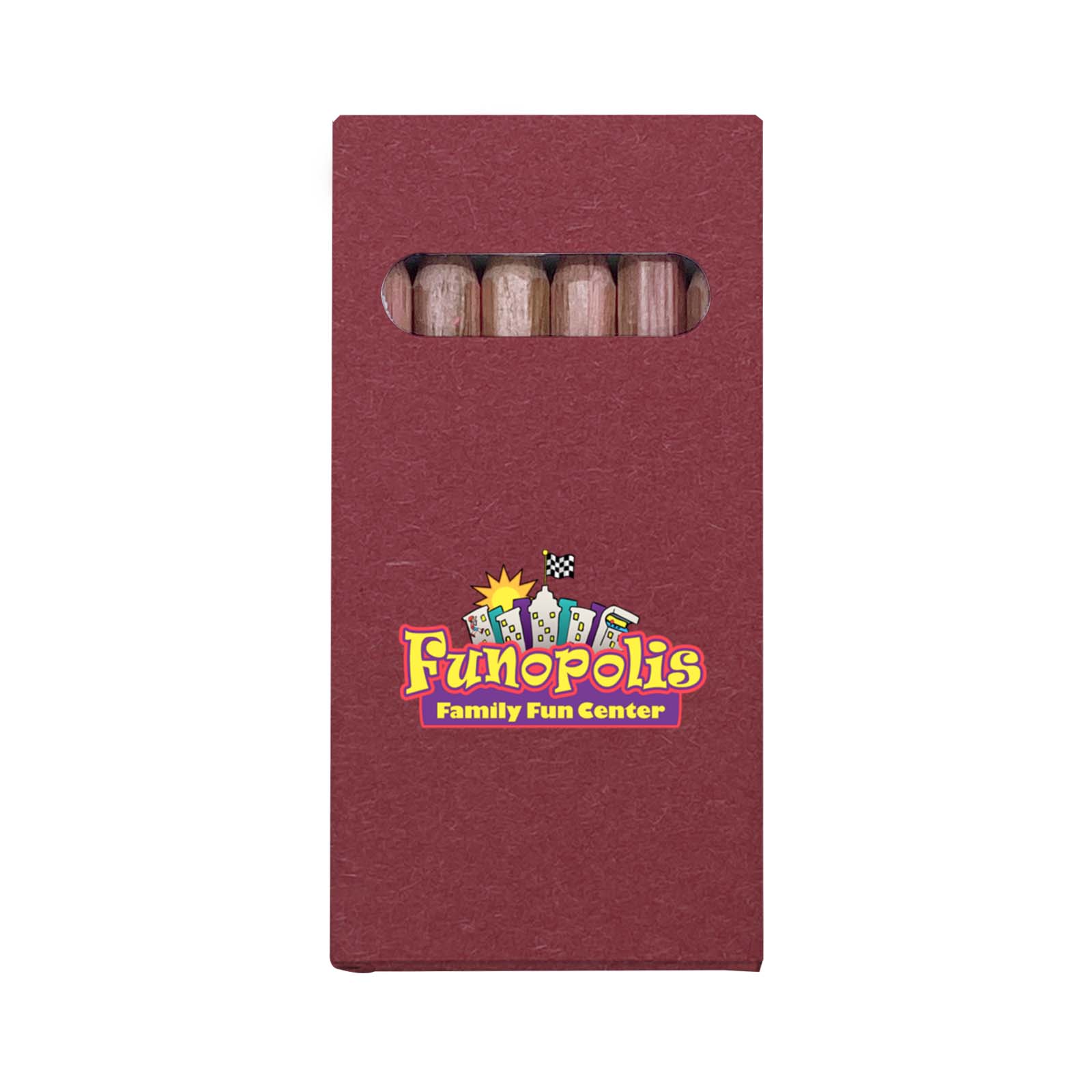 Full Color Six-Color Mini Wooden Pencil Set in Box 6