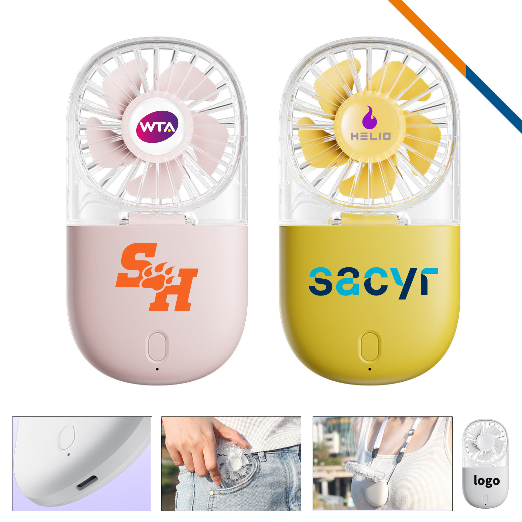 Lisbeth Foldable Clear Handheld Fan 3