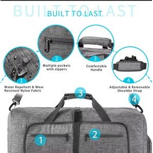 17Gal Travel Duffel Bag Water-Proof Folding Suitcase 4