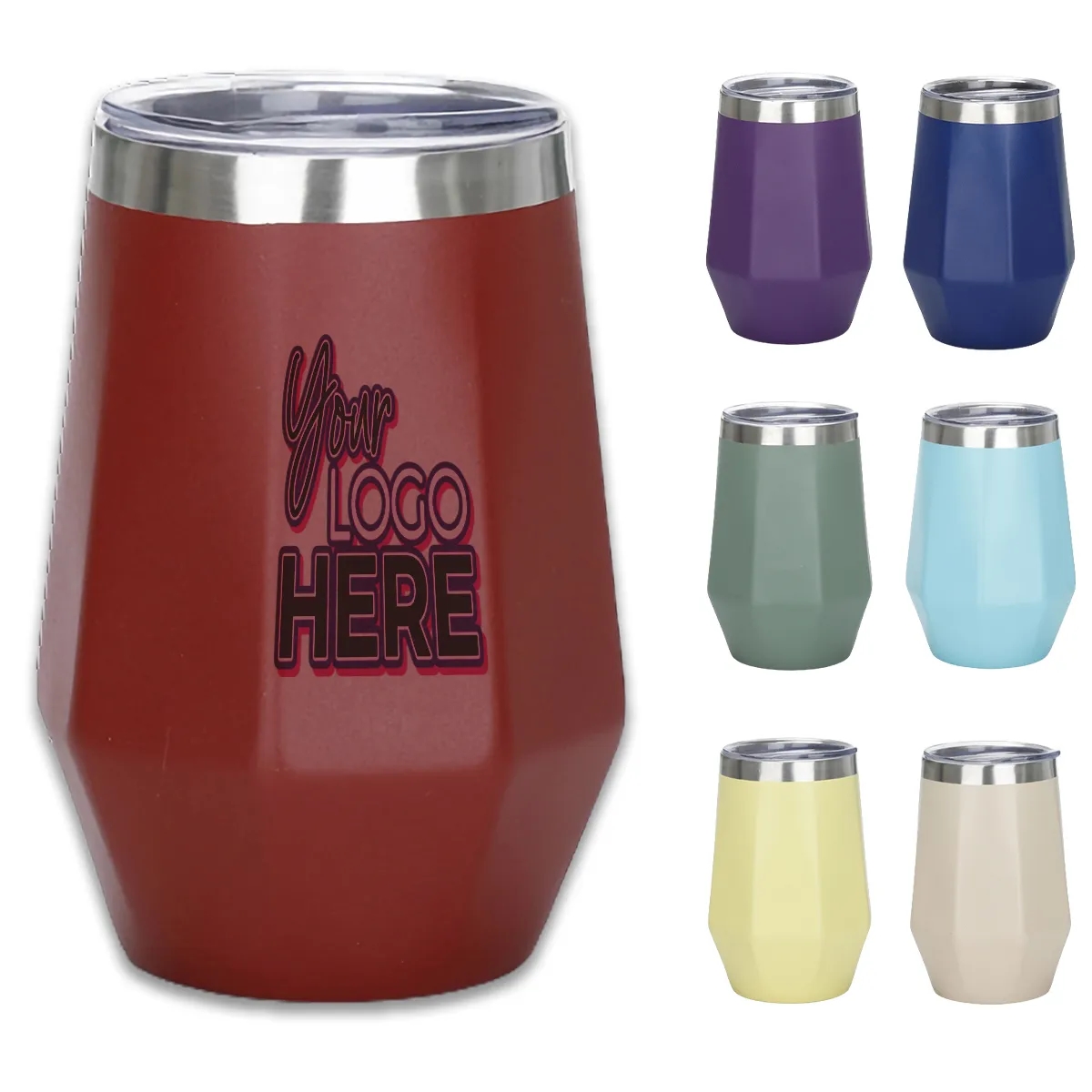 Octagonal Stainless Steel Vacuum Eggshell Thermos Cup 2