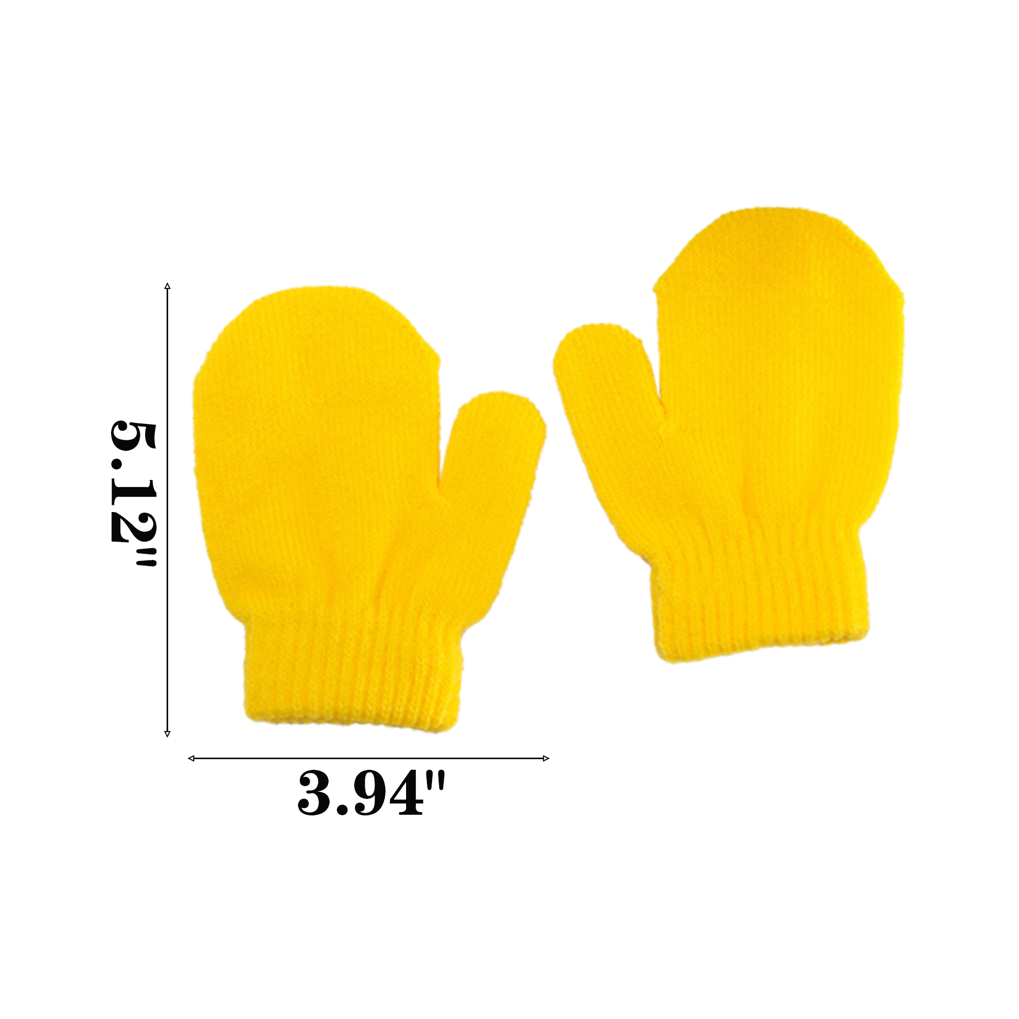 Acrylic Knit Gloves For Toddler Aged 1-4 2