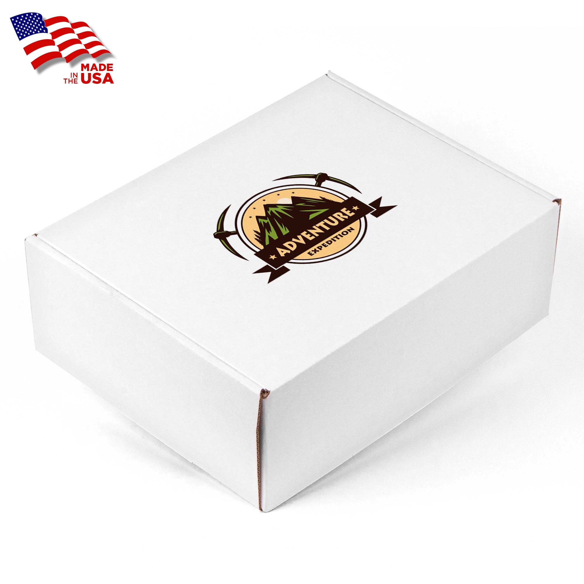 Full Color Printed Corrugated Box Large 11x9x4