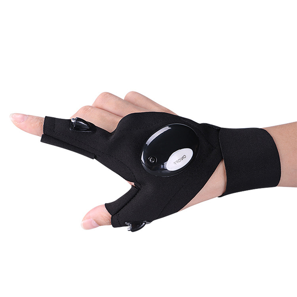 LED fishing gloves repair lighting finger light 2