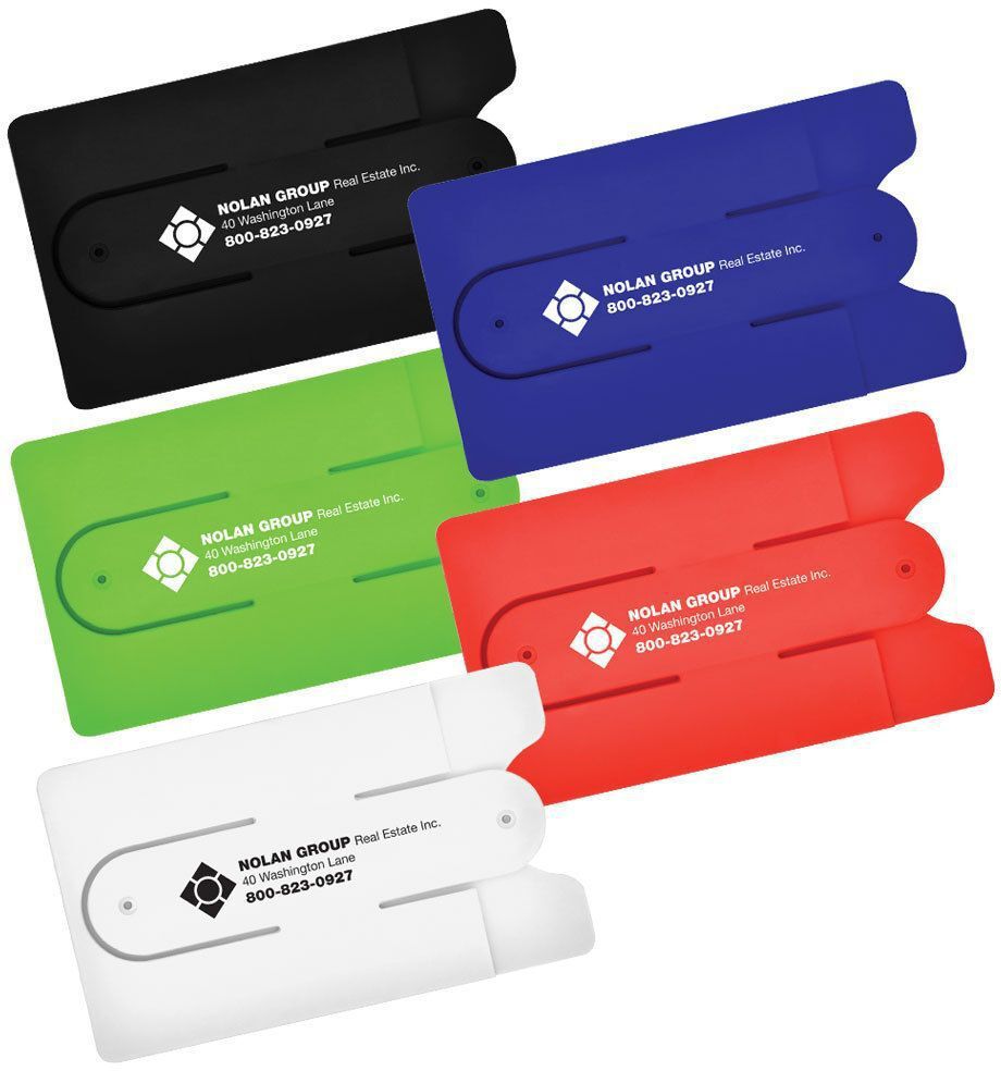 SILICONE PHONE WALLET WITH STAND 14