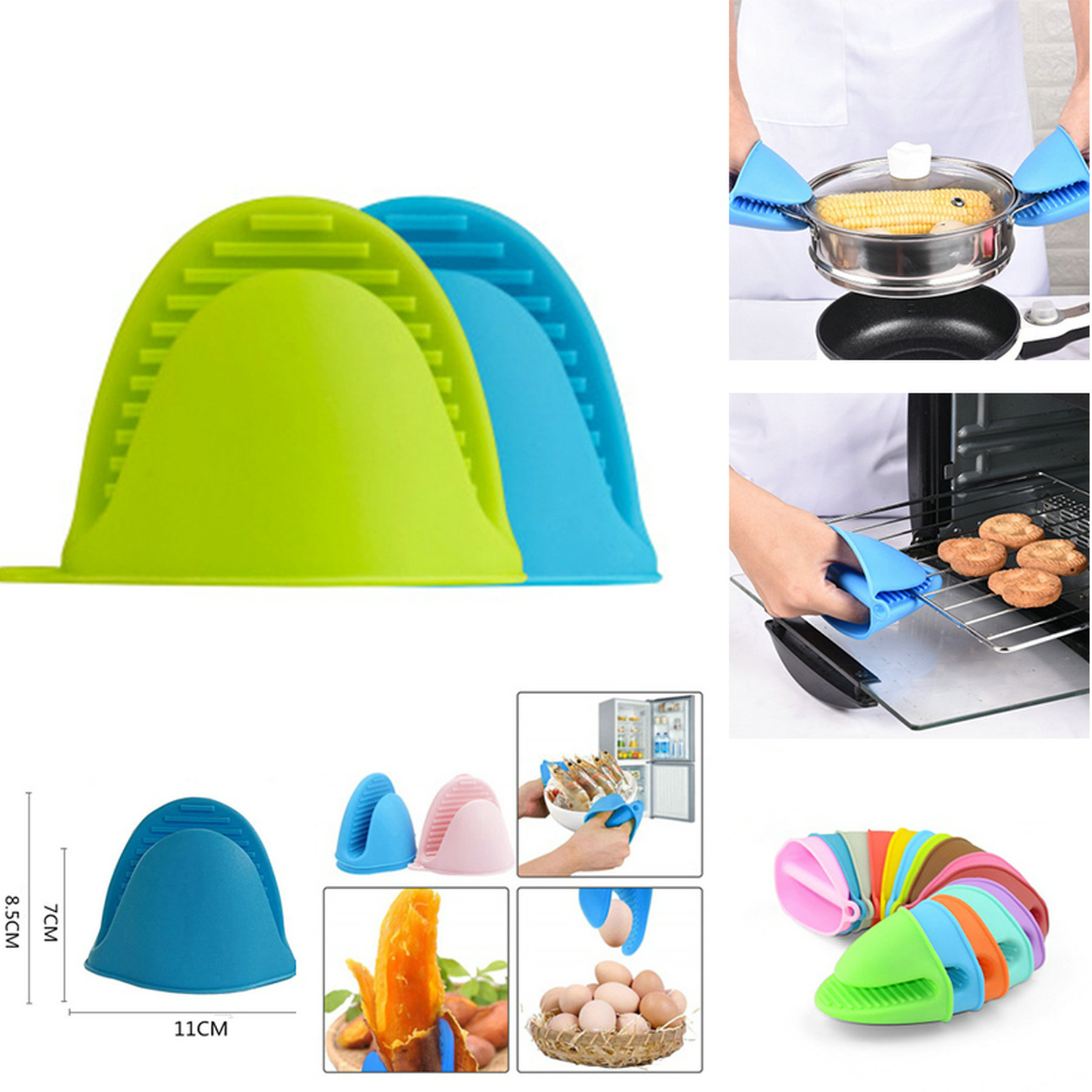 Heat Resistant Silicone Mitts 1