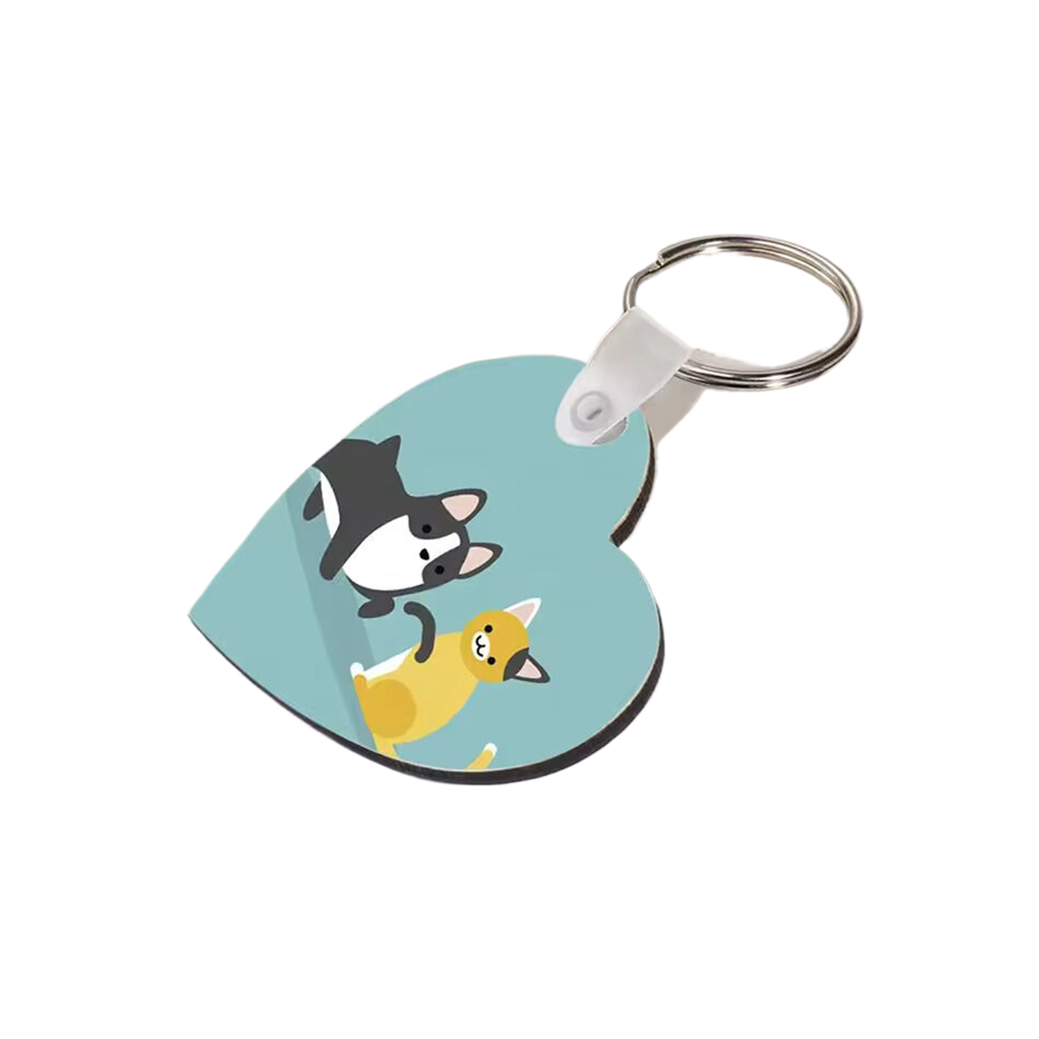 Heart Shape MDF Keychain 4