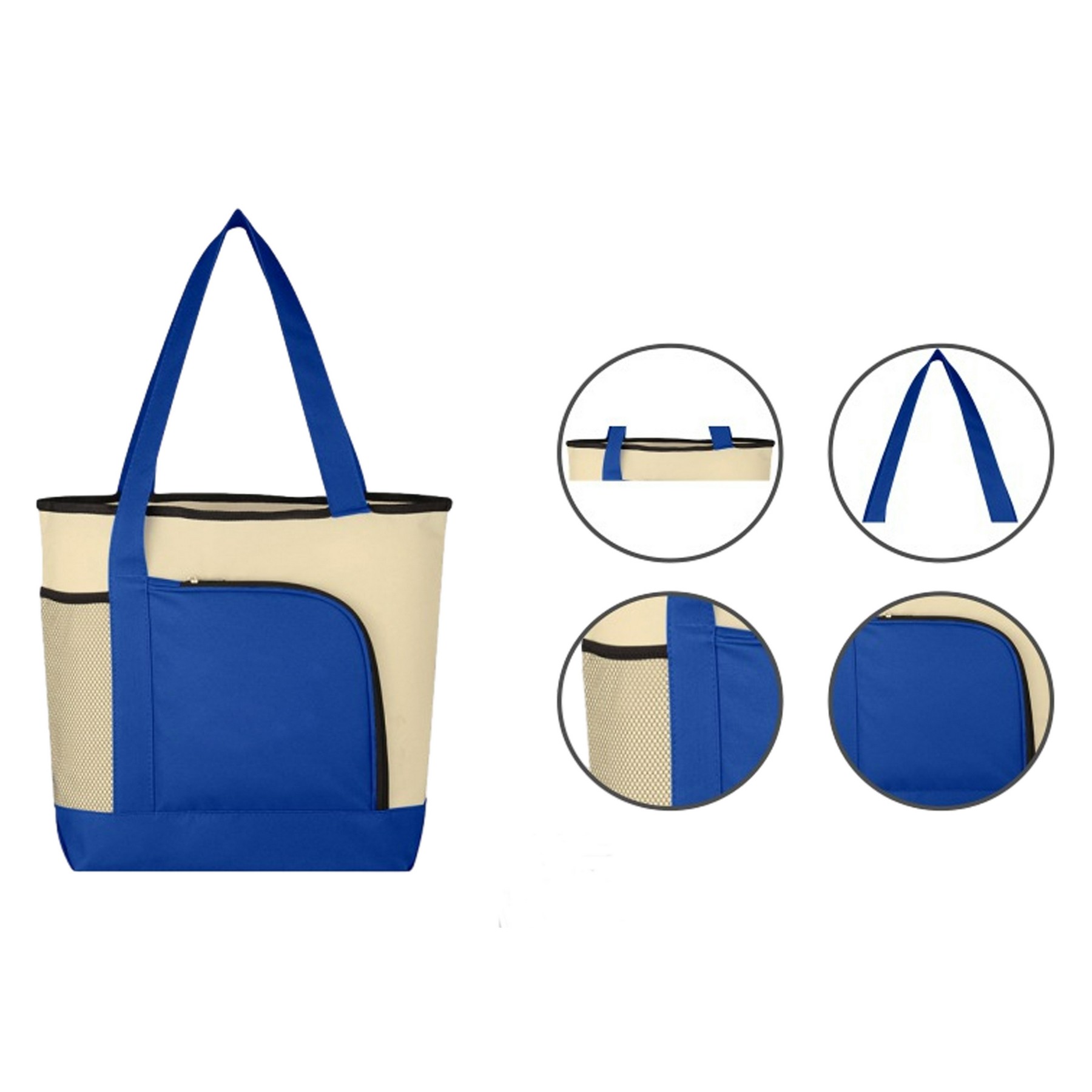 Zipper Polyester Tote Bag 3