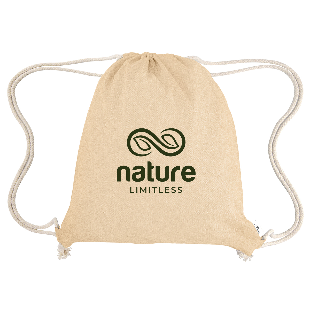 Arden Recycled Cotton Drawstring Bag 5