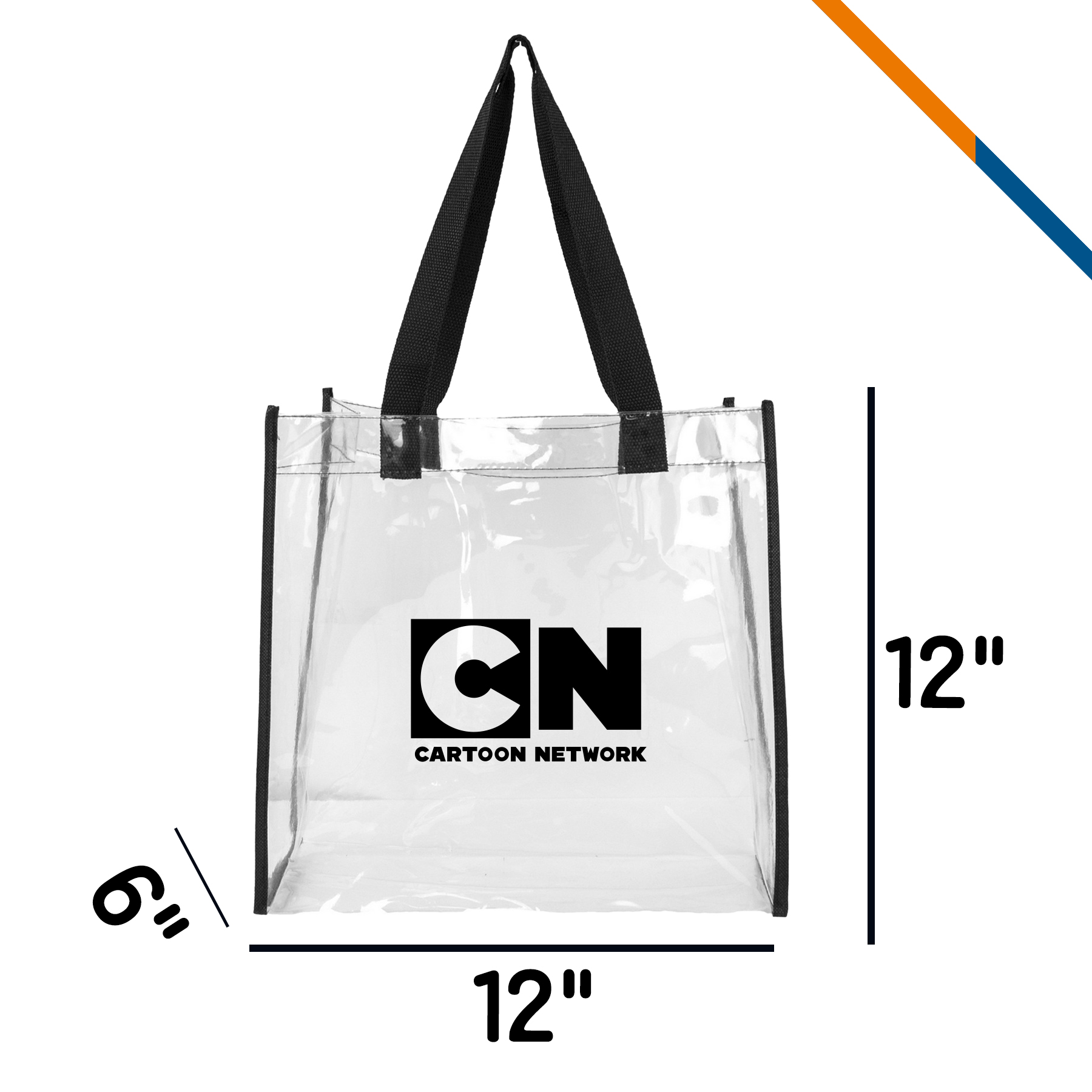 Clear Stadium Tote Bag, custom tote bag with logo imprint 11