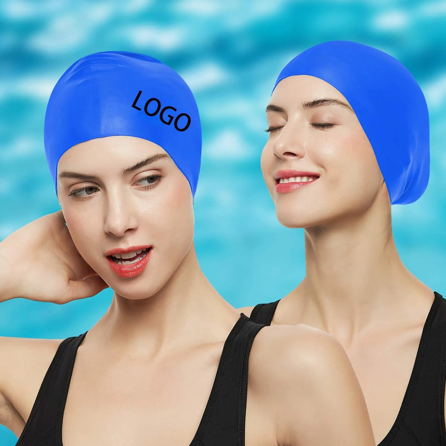 Latex Silicone Swim Cap 1