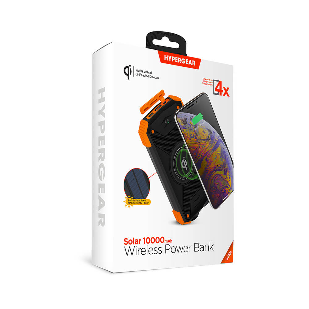 HyperGear Solar 10000mAh Wireless Power Bank 4