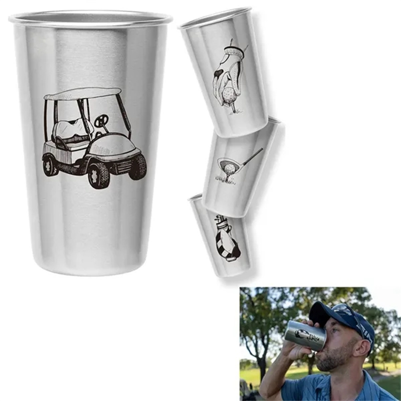 Stainless Steel Pint Cups