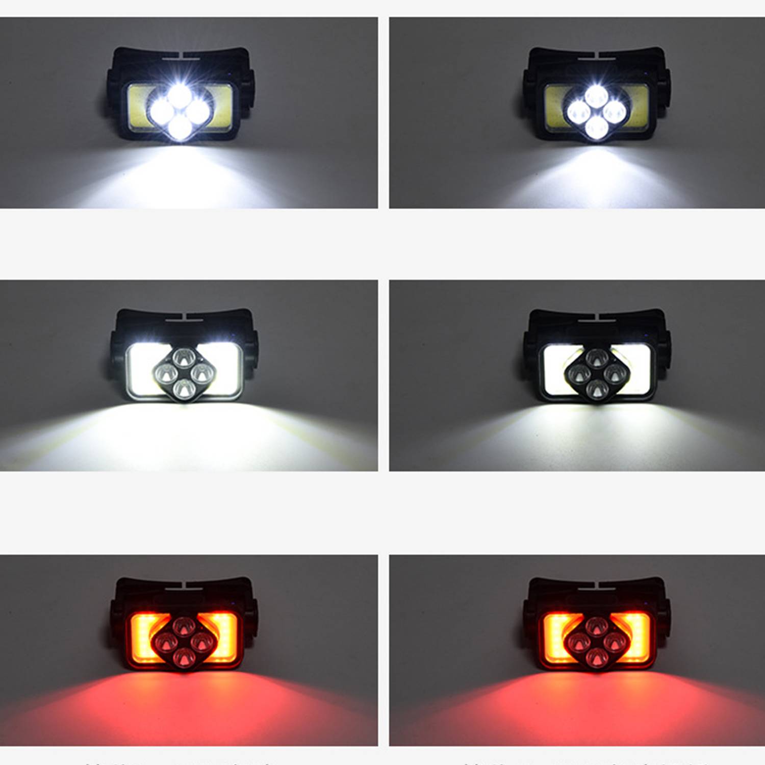 Type-c Rechargeable Inductive Control Headlight 8